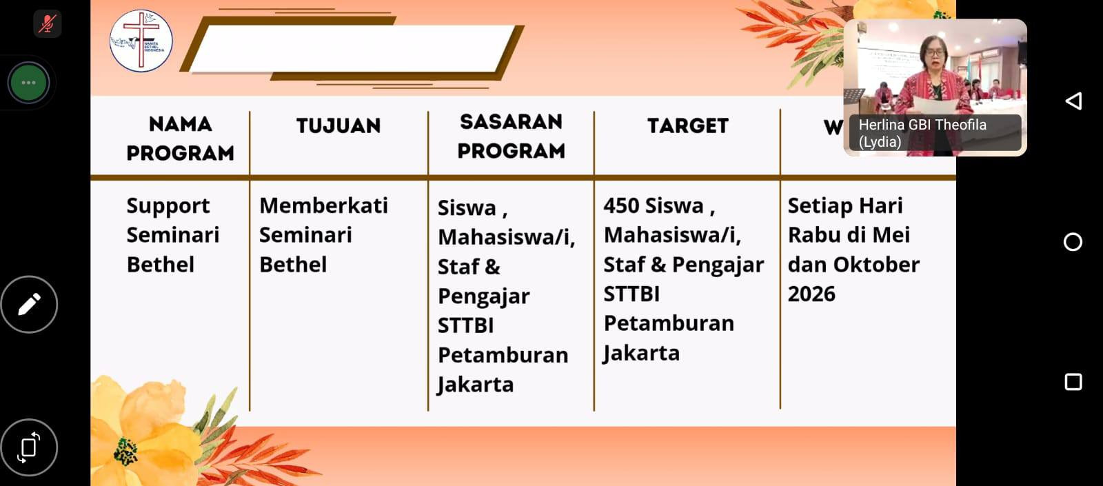 Rakerda Lydia Jakarta Barat