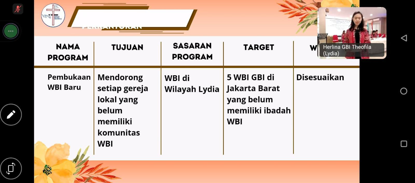 Rakerda Lydia Jakarta Barat
