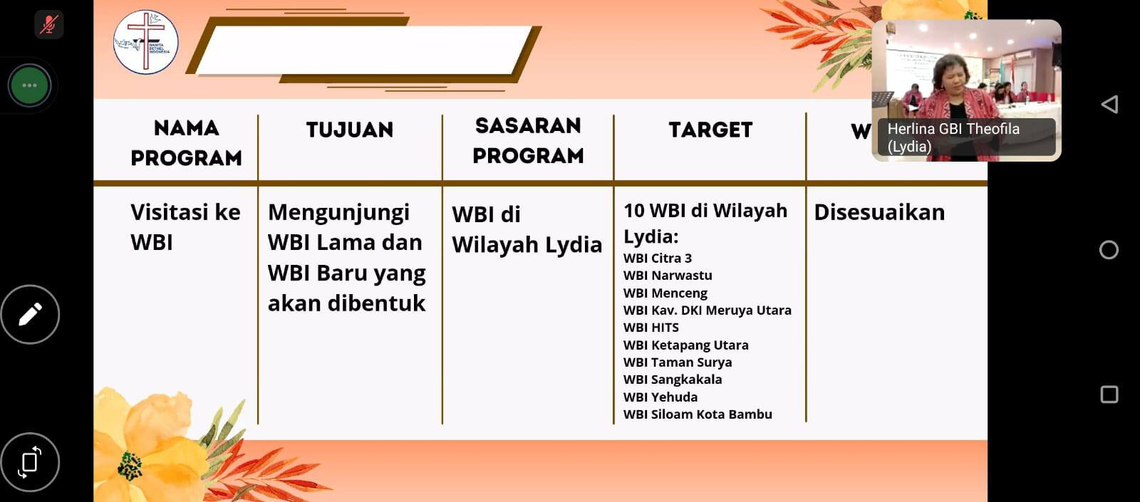Rakerda Lydia Jakarta Barat