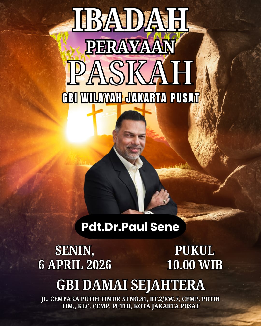 Ibadah dan Perayaan Paskah Perwil Jakarta Pusat