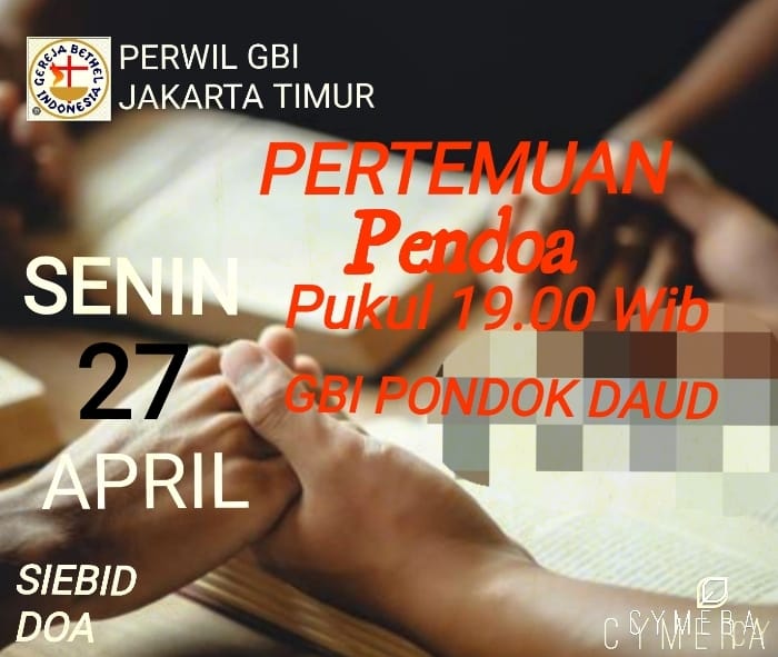 PERTEMUAN PENDOA PERWIL JAKARTA TIMUR DIADAKAN DI GBI PONDOK DAUD