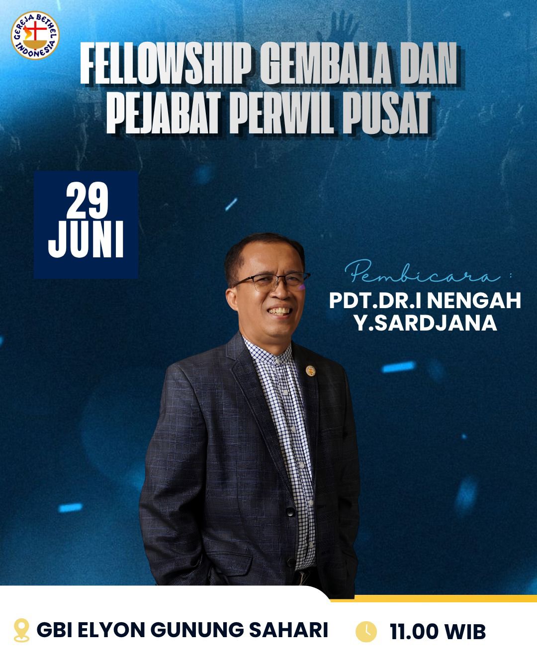 Fellowship Gembala dan Pejabat Perwil Jakarta Pusat Perkuat Kehidupan Mezbah dan Sinergi Pelayanan